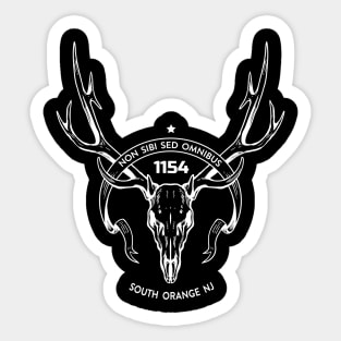 1154 Vintage Elk Skull (SO Ghost Version) Sticker
